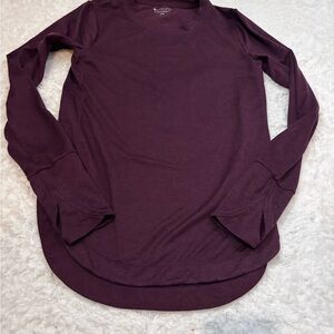 Athleta Deep Purple Long Sleeve Tee